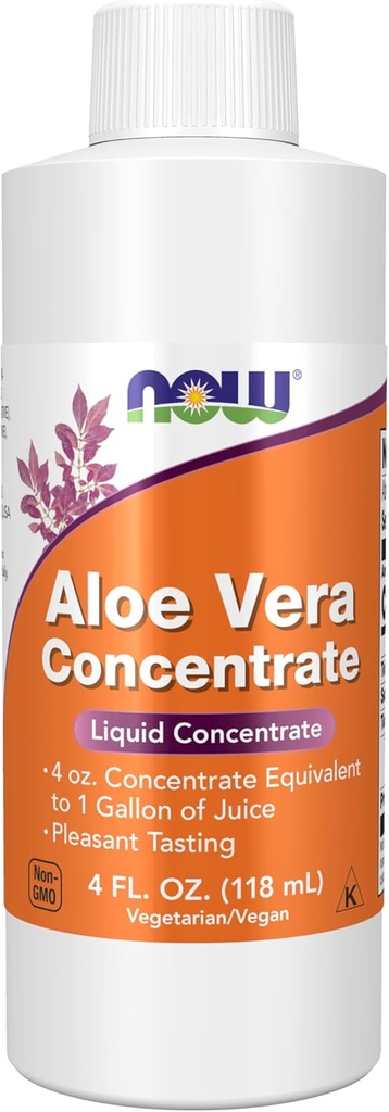 Now Foods Supplements, Aloe Vera Koncentrat (40: 1 Koncentrat indeholder aktive polysaccharider), 4 - Ounce