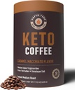 Rapidfire Keto Kaffe Instant Coffee Mix, Caramel Macchiato Flavor, 7.93 Ounce (255g), 15 Servere