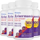 300 Millioner AFU Akkermansia Muciniphila, GLP1 Supplement for kvinder & mænd, Akkermansia Probiotika for GLP-1, fordøjelsesbesvær, Gut, immunforsvar og sundhed, forbedrer Gut fordøjelsesfunktion - 240Capsule