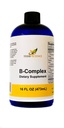 Vitamin B-Complex, Super B Complex Vitamin med C-vitamin Flydende, 16 oz - Alle B-vitaminer herunder B1, B2, B3, B5, B6, B7, B9, B12, Folinsyre, Niacin, Biotin, Alkoholfri - Herb- videnskab