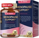 40- in-1 Menopause Kosttilskud til kvinder, Multibenefit & Komplet Black Cohosh for Hot Flashs, Night Sweats & Hormone Balance, w / Probiotika, DIM, Vitex, Dong Quai, Red Clover og mere, 120 Vegansk Caps
