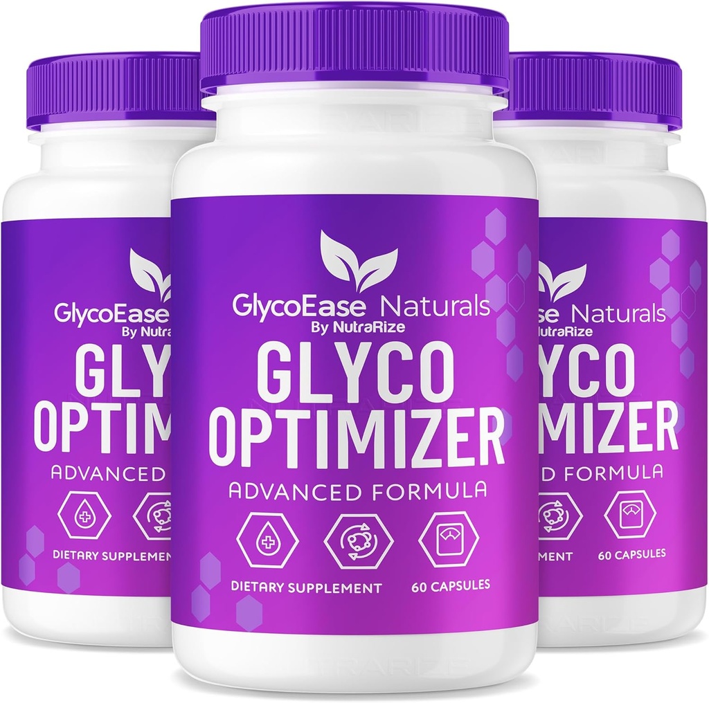 (3 Pack) GlycoEase Glyco Optimizer - GlycoEase piller, All- Natural Dietary Supplement, Advanced Formel Glycogen Support, Glycoeas Naturals, Glyco Ease Anmeldelser (180 Kapsler)