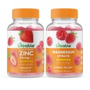 Lifeable Zink 50mg + Magnesium, Gummies Bundle - Great Tasting, Vitamin Supplement, Gluten fri, GMO fri, Chewable Gummy