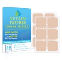 YETAIM Inddrivelse Patches for kvinder Mænd: 48- Pack Energy Boost hurtig inddrivelse - Day Night Party Support - Anvend på Arm Neck Wrist tilbage til fest sjov morgen revival - Clear Blue