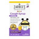 Zarbee 's baby honning hoste syrup + immunforsvar for babyer 12- 24 måneder, Sikker & effektiv host syrup med beroligende mørk honning & zink til immunforsvar *, narkotika & alkohol-fri, Grape, 2 fl. Oz
