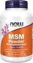 Now Foods Supplements, MSM (Methylsulfonylmethan) Powder, Understøtter sund brusk *, fælles sundhed *, 8 -Ounce