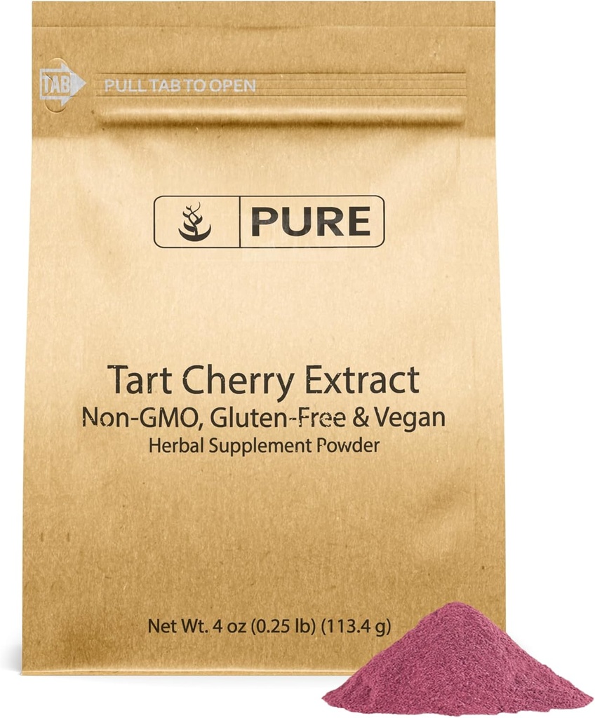 Pure Original Ingredienser Tart Cherry Extract (4oz) Non- GMO, Vegan, Ingen Fyldere eller Tilsætningsstoffer, Urtetilskud