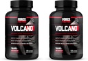Kraftfaktor Volcano Pre Workout Nitrooxid Booster supplement til mænd med Creatin og L-Citrullin til Boost og energi, Hjælp Build Muscle, Bedre Pump og træning, 120 kapsler (pakke med 2)