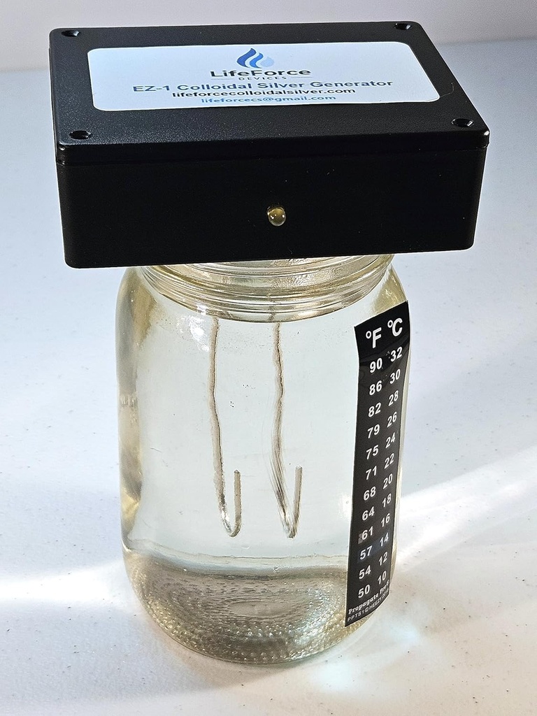 EZ-1 Deluxe kolloid generator pakke (10 gauge sølv wires) - Gør 32 oz i 16 Minutter