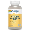 SOLARAY Calcium Magnesium Zink tillæg - med Calcium 1000mg, Magnesium 500mg - Knoglesundhed, muskelfunktion, hjerte sundhed og immunforsvar - Vegan, 60 dages garanti, 62 Servere, 250 VegCaps