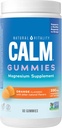 Naturlig Vitality CALM, Magnesium tillæg, Stress Relief Gummies, Understøtter en sund reaktion på stress, Gluten Free, Vegan, Orange Flavored, 60 Gummies
