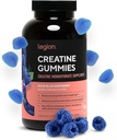 LEGION Creatinine Creatine Monohydrat Gummies - Ren tyggetaperende Kreatin supplement til styrke, Endurance & Muscle Inddrivelse - 30 Sour Blå Raspberry Flavor Servering - Ingen kunstige Artiskokker eller sødestoffer