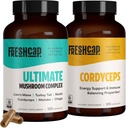 FreshCap Champignons Energy Bundle (Cordyceps Kapsler og Ultimate Mushroom Complex Kapsler)