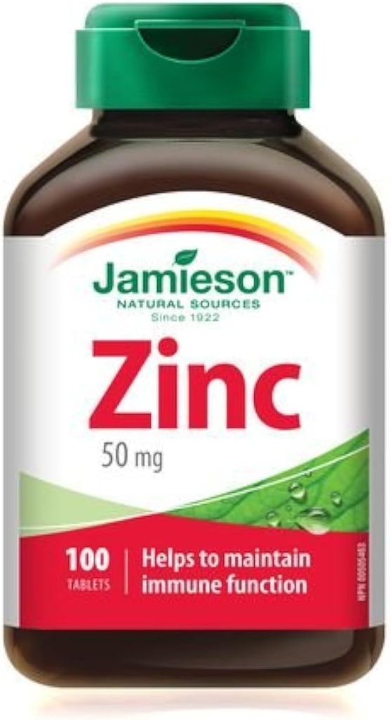 Jamieson Zink 50 mg, 100 tabletter