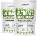 Earth Circle Organics Ultimate Super Green Powder 30 Servering, 10oz (pakke med 2)