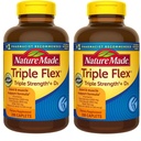 Nature Made TripleFlex, Glucosamin Chondroitin og MSM - 2 flasker, 200 kapsler Hver, 400 kapsler I alt