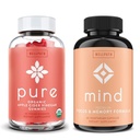 WellPath Pure Apple Cider Vincils med mor Gummies & Mind Brain Supplement med løvens Mane - understøtter fokus og hukommelse, 60 Ct hver