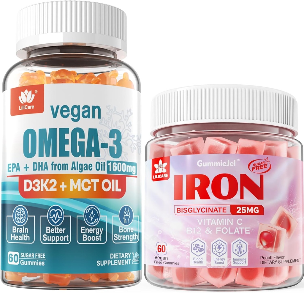 Vegansk jerngumies Supplement Vegan Omega3 Gummies 1280mg