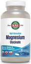 KAL Magnesium Glycinate ActivGels 315mg, Fuldt chelated, Høj Absorption Magnesiumtillæg til afslapning, Muskel & Knogler Support, Non- GMO, Gluten Free, 60 Servere, 180 Softgels