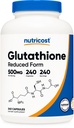 Nutricost Glutathion Capsules 500mg, 240 Capsules - Gluten Free, Non- GMO