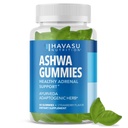 Ashwagandha Gummies for Stress & Mood Support - Vegansk, ikke-GMO supplement til rolig & afslapning - Withania Somnifera for forbedret søvnkvalitet & følelsesmæssig balance - 1-måned Tilgang, Strawberry Flavor