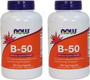 Nu fødevarer, B- 50, 250 Veg kapsler (pakke med 2)
