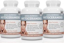 Urte Nutrition Phytoceramider fra ris med biotin vitamin A, C, D og E, Three Bottle Pack, 180 Kapsler 40mg
