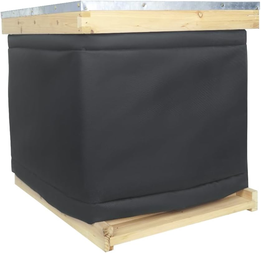 Bee Hive Wrap, Winter Hives Biavl Supplies fit 1 Deep Hives med 1 Medium Hive Box, Winter Protection Cover 600D Oxford Isoleret Cover, Letvægt, Genbruges (81 "x15.7")