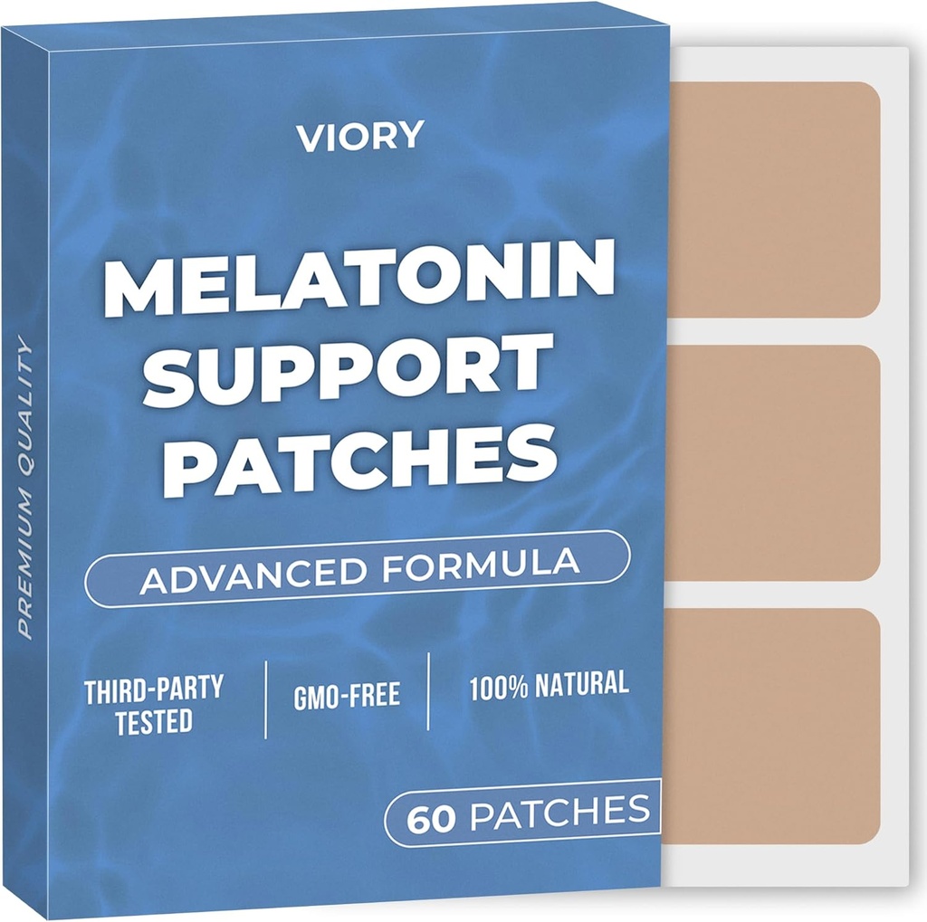 Melatonin soveplastre for voksne ekstra styrke Note 124; Easy- to- Applicate Sleep Patch med Valerian Note 124; Slap af & Vågn op Refreshed