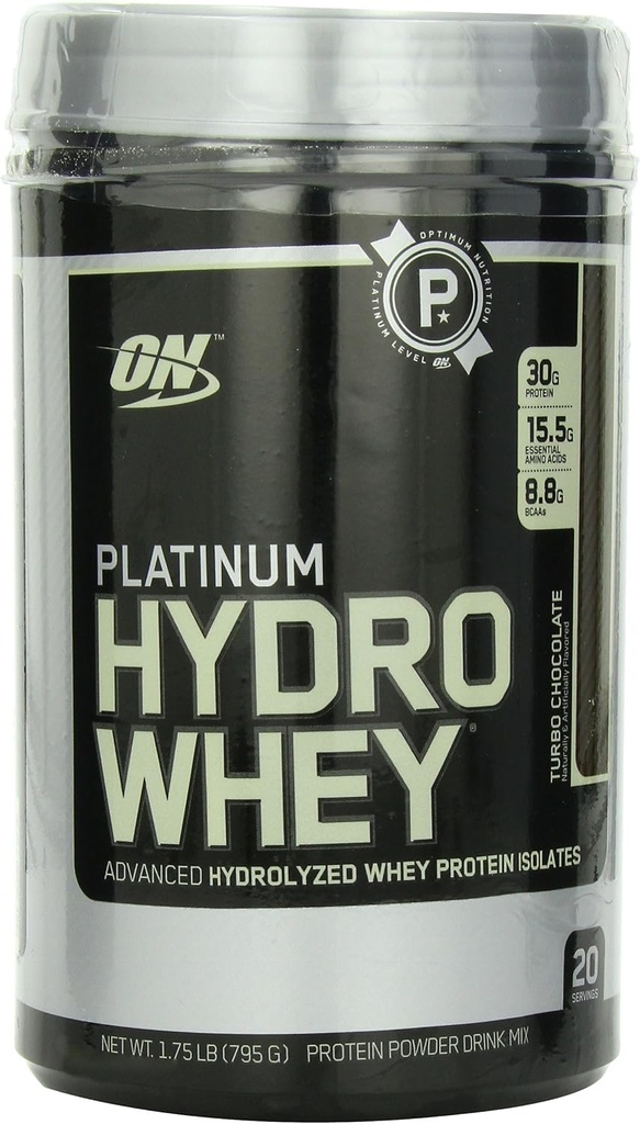 Optimum Nutrition Platinum Hydro Whey, Turbo Chokolade, 1,75 Pund