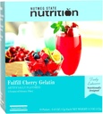 Nutmeg State Nutrition – High Fiber Drink Mix, Low Calorie, Fat Free, Decaffeinated, Sugar Free, Naturally Flavored, Ideal Protein Compatible, Aspartame Free, 10 Servings Per Box (Cherry Gelatin)