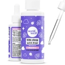 Wink Well Kids Flydende Melatonin Drops - Natural Baby Sleep Drops til Toddler Sleep Aid med 1mg Per Servering-Non- Addictive Children 's Liquid Melatonin - 2 Oz