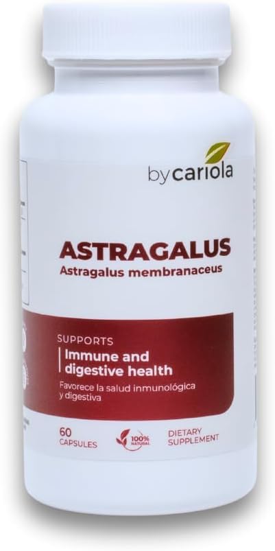 Astragalus Root Capsules - Immune & Digestive Support Supplement - Natural Formula, Boosts Energy, Improves Digestion - Astragalus Membranaceus Extract - 60 Count (30 Servings)