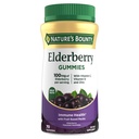 Nature 's Bounty Elderberry Gummies, Kosttilskud, understøtter immunforsvar, Indeholder vitamin A, C, D, E og zink, 100 mg, 70 Gummies