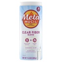 Metamucil Fiber Supplement, Unflavored Clear Mixing Powder, Ingen Grit, Ingen Sukker Tilføjet, Plant baseret Prebiotic Fiber Supplement Blend for Daglig fordøjelse, 75 teskefulde