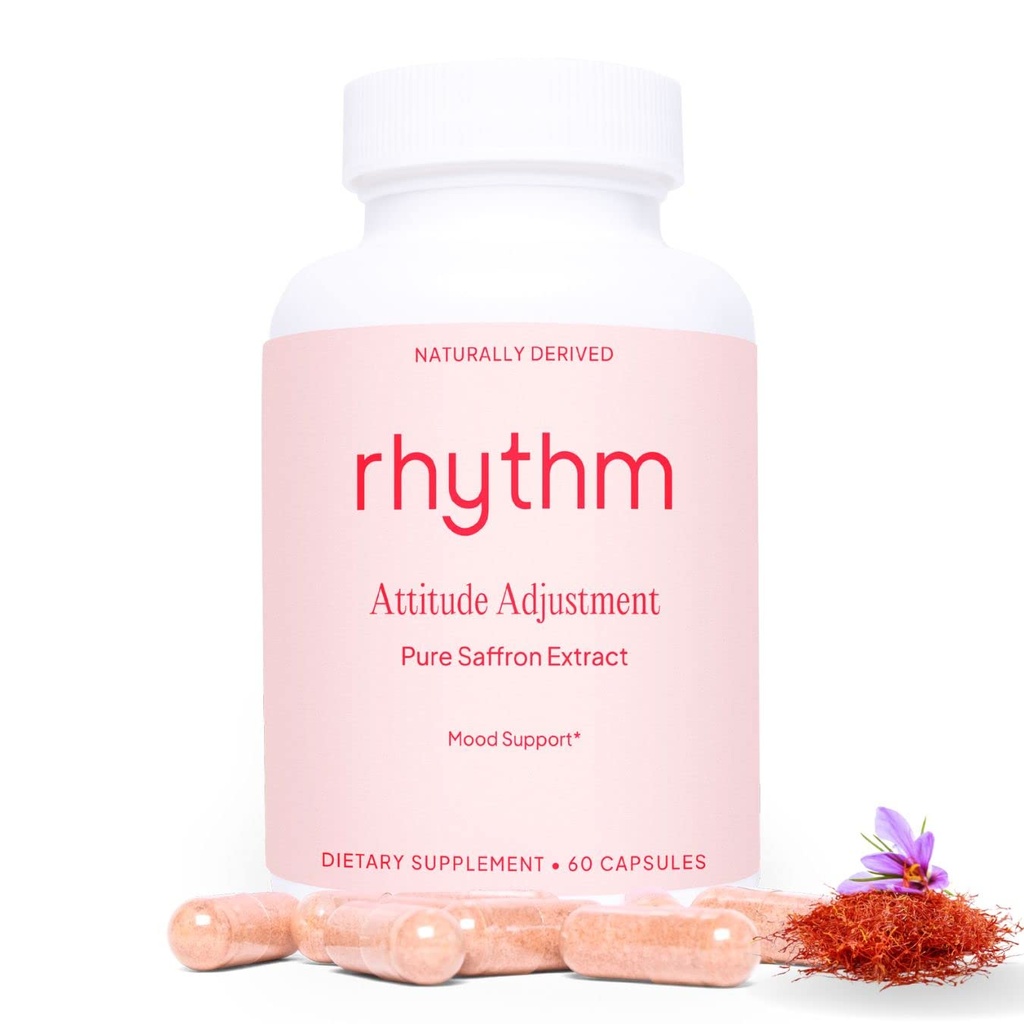 Pure Saffron Extract rytme 's Attitude Justment Measurement 124; Women' s Daily PMS Support Supplement 124; 60 Kapsler Measurement 124; Pure Saffron Extract