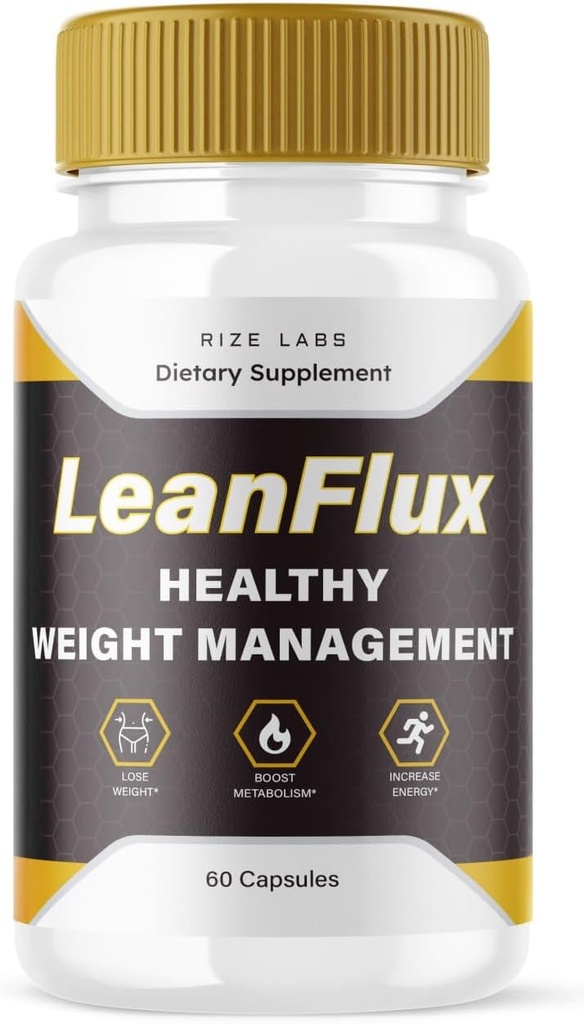 rize laboratorier LeanFlux - Lean Flux vægttab at øge BAT niveauer, Leanflux Anmeldelser Non- GMO Let at synke supplement piller, Gain Brown Adipose Tissue BurnFat (60 kapsler)