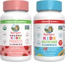MaryRuth Organics Multivitamin and Probiotic Gummies (Strawberry) for Kids | Clean Label Project Verified® | Vitamins for Gut Health, Immunity, & Overall Wellness | Vegan, Non-GMO, Gluten Free