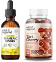 Wild & Organic Gurkemeje Ingefær Tinktur 2 fl oz & Tart Kirsebær Gummier