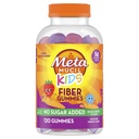 Metamucil Kids Fiber Gummies, Ingen Sukker Tilføjet, 5g Prebiotic Plant- baserede Fiber Supplement Blend, Blandede Berry Flavored, 120kt Gummies