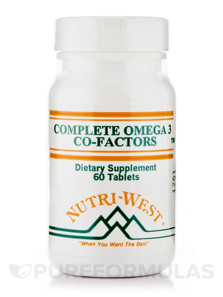 Komplette Omega-3 Co- faktorer (voksen formel) - 60 tabletter af Nutri West