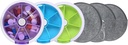 Pill cases Ugentlig INVODA Pill Organizer 7 dag 3 gange medicin Pill dispenser trykknap rotere Pill Planner med 7 kompartmenter (3PCS + Bag 3PCS)