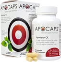 Apocaps CX Apoptogen Formel til hunde (90 kapsler) - Understøtter normale niveauer af Apoptosis + Human Grade Ingredienser herunder Citrus Bioflavonoider, Silymarin, Curcumin og gurkemeje + Biovadex
