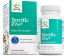 Terry naturligt strålende Zzzz - sovetilskud til voksne - Kosttilskud med mandarin, Lemon Balm & Lavender - Non-GMO afslapning & søvn Relief Aid - 30 Softgels