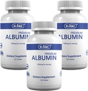 Dr.K & C Premium Albumin Protein Supplement - Ekstra styrke 1000 mg 360 tabletter Sund Nyre Lever Promote General Wellness Energy Support Life Balance 3pk