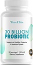 Gut Probiotic 30 Millioner CFU med DE111 ® & 10 Stammer - Høj potens Probiotisk supplement til fordøjelsessygdomme, immunsystemet støtte, forbedret næringsstofabsorption - ikke-GMO, 30 Vegetariske kapsler