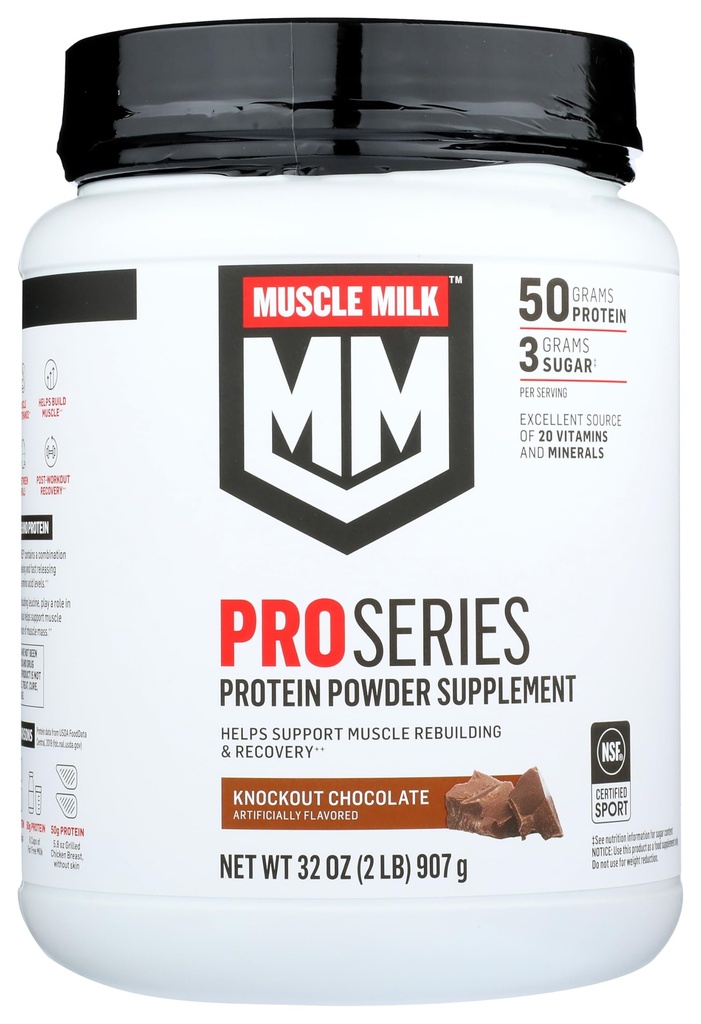 Muskel Mlk Pro Series 50 Knockout Chokolade, 2 Pounds