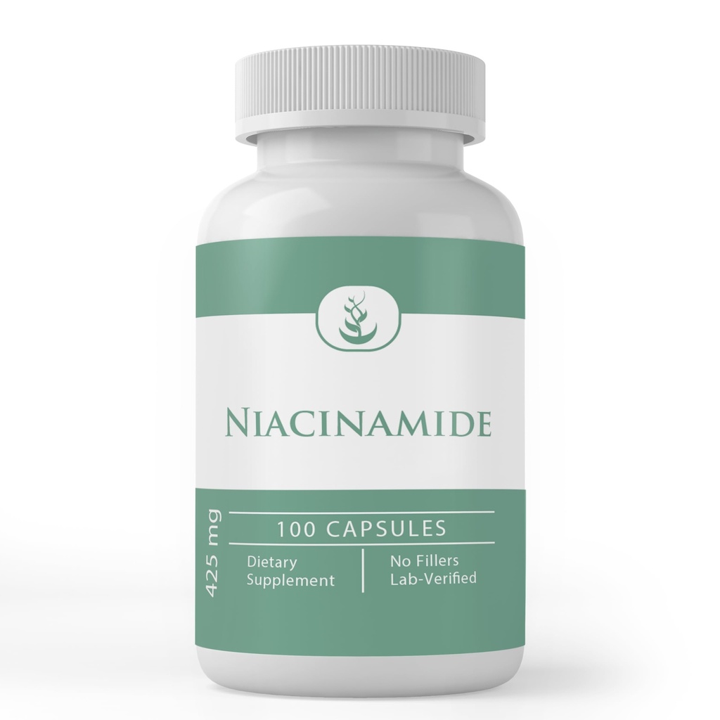 Pure Original Ingredienser Niacinamid (vitamin B3), Pure, Ingen tilsætningsstoffer eller Fillers, Lab Verified