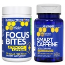 NATURLIGE STAKKER Smart Koffein + Focus Bites Bundle - Koffein & Paraxanthine Kosttilskud - Understøtter Energi & Fokus * - Ingen Jitters eller Crash - 90 stykker