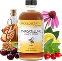Mickelberry Gardens Throat & Lung Honey Tonic: Wellness Syrup, Natural Sore Throat Relief, immunforsvar & Host suppressant for voksne & Børn (4 oz)